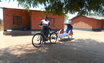 Agnes Chimbeleko is responsible for managing the ambulance usage in the in Nkhotakota district. Photo taken by Alice Gandiwa.