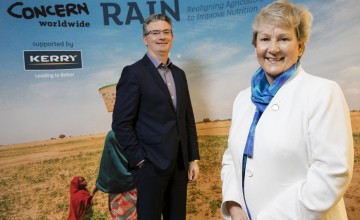 Left to right - Kerry Group Chief Executive, Edmond Scanlon and Concern Worldwide International Programme Director, Anne O’Mahony announce four-year project to  improve food security and nutrition in Niger.