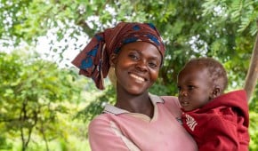 Bernadette and her two-year-old son David