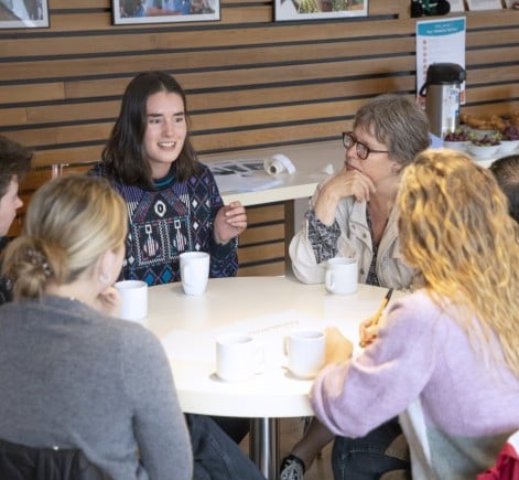 Group chats at Intergenerational Climate Cafe