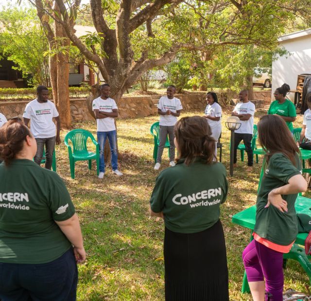 Circle of Concern staff and climate activists discuss climate change in Malawi