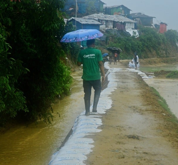 Monsoon rains in Cox's Bazar, Bangladesh. Photo: Concern Worldwide.