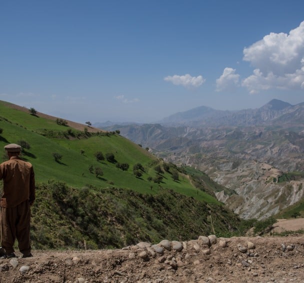 Landscape of rural province in Northern Afghanistan