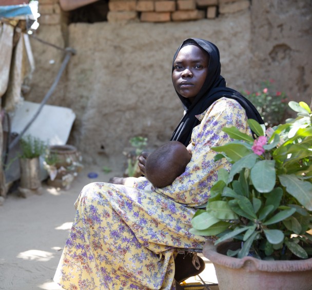 Nedal and her son Abdul Kareem