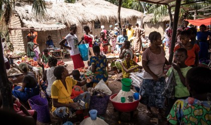Market at Manono town, DRC