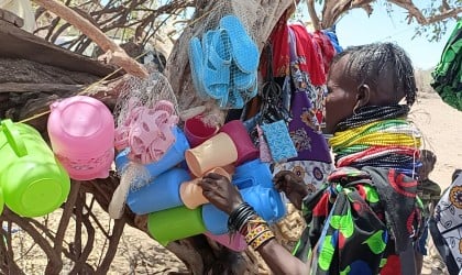 Rebecca Akai Ewoi at her shop in Kalopeta