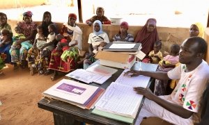 This health centre in Tahoua, Niger, which serves over 50 rural villages, has been using the CMAM Surge approach since 2016 to help respond to increases in their malnutrition caseloads. Photo: Darren Vaughan / Concern Worldwide.