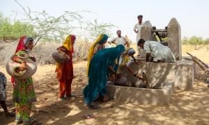 A well in Pakistan, rehabilitated by Concern.