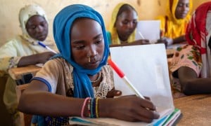 Pupil Iklasse Abdoulaye (9) attends Karo primary school in Chad as part of the Hope II Programme, enabling access to quality education for vulnerable students in Sila Province. (Photo: Eugene Ikua/Concern Worldwide)