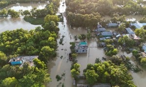 Aerial photos of flooded areas in Noakhali district. Where the Concern Emergency Response team have responded and are distributing emergency relief packages to people affected by the floods. (Photo: Saikat Mojumder/Concern Worldwide)