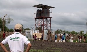 This solar powered water system built by Concern Worldwide in Rubkona County South Sudan is helping prevent the spread of cholera amid a major outbreak.