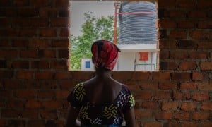 A GBV survivor who was raped while going to cultivate a plot of land. Immediately after the attack, she received support and advice from Concern Worldwide at a health centre. Photo: Eugene Ikua/Concern Worldwide