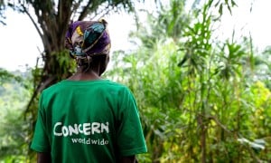 A Concern worker in Kirundo Province in Burundi