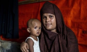 Arshia* (25) with her son Kassim* (15 months)