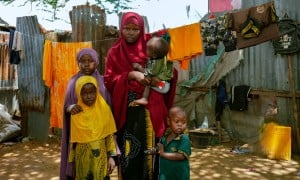 Ayan* (26) is a mother of five children from the outskirts of Baidoa.  The continuing drought forced her to leave her farm and she is now living in a displacement camp in Daynile District, Mogadishu. The family have received cash assistance from the Somali Cash Consortium. 