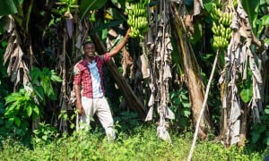 Issa K. Conteh in his village