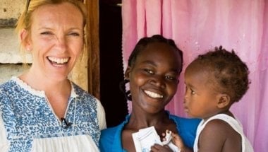 Actor Toni Collette visits Haiti