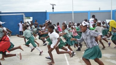 Game on child protection using the &#039;Playdagogy&#039; method, Belekou, Haiti. June 2019. Photo: Katia Antoine / Concern Worldwide.