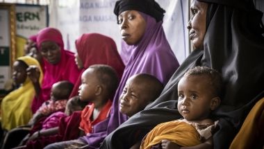 Women and babies in the Obosibo Halane Health Centre In Wadajir District, Mogadishu, supported by Concern Worldwide. Photo: Ed Ram/Concern Worldwide