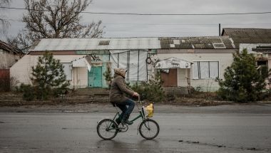 Hontarivka village, Kharkiv Oblast. (Photo: Simona Supino / Concern Worldwide)