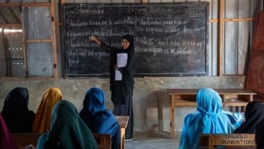 Students attending classes at Jalaqsan School, Somalia. (Photo: Mustafa Saeed/Concern Worldwide)