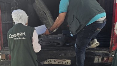 Concern distributing essential relief items, including mattresses, blankets, sleeping mats in Tripoli Lebanon