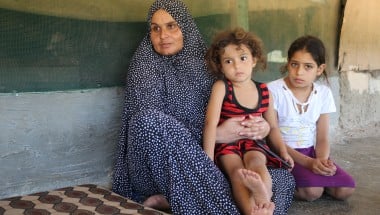 Assia and her children are Syrian refugees in Lebanon. Photo: Omar Daouk/Concern Worldwide