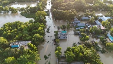 Aerial photos of flooded areas in Noakhali district. Where the Concern Emergency Response team have responded and are distributing emergency relief packages to people affected by the floods. (Photo: Saikat Mojumder/Concern Worldwide)