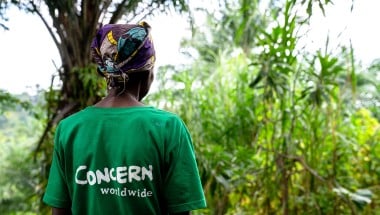 A Concern worker in Kirundo Province in Burundi