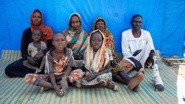 Alafia and his family in Chad