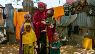 Ayan* (26) is a mother of five children from the outskirts of Baidoa. The continuing drought forced her to leave her farm and she is now living in a displacement camp in Daynile District, Mogadishu. The family have received cash assistance from the Somali Cash Consortium.