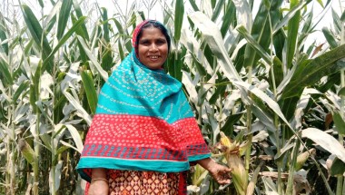 Jahanara rebuilt her life after repeated river erosion with support from the CRAG and the Bangladesh government. Photo: Md. Abadullah Mondal – Gana Unnayan Kendra (GUK).