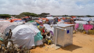 K7 camp on the Afgoye corridor outside Mogadishu, Somalia, where Concern is partnering with ECHO in water and sanitation work. Photo: Concern Worldwide.