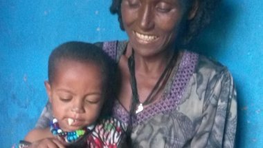 Kemueis Welde Gebriel and her grand-daughter Fre Hiluf who is just over a year. Photo: Concern Worldwide / Ethiopia.