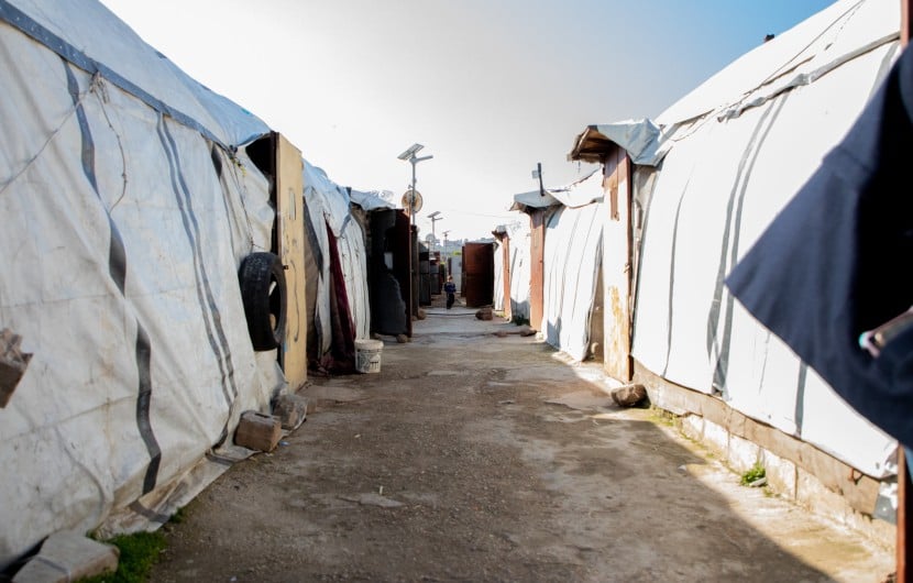 Tents at a refugee camp in Aakkar, Lebanon. (Photo: Gavin Douglas/Concern Worldwide)