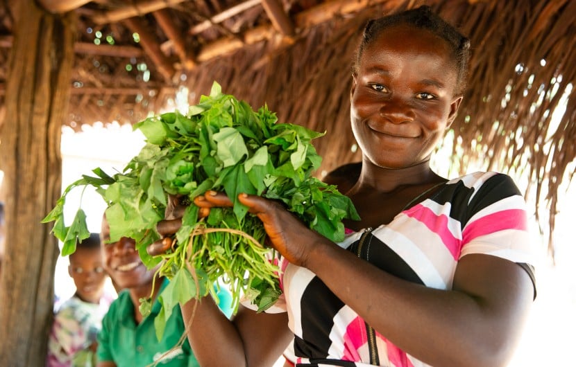 Mothers Group member Martina Myers at a food and nutrition diversification session in Gborgar, Grand bassa, Liberia, supported by Concern under the Irish Aid funded LIFE programme. (Photo: Kieran McConville/Concern Worldwide)