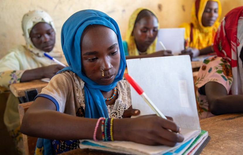 Pupil Iklasse Abdoulaye (9) attends Karo primary school in Chad as part of the Hope II Programme, enabling access to quality education for vulnerable students in Sila Province. (Photo: Eugene Ikua/Concern Worldwide)