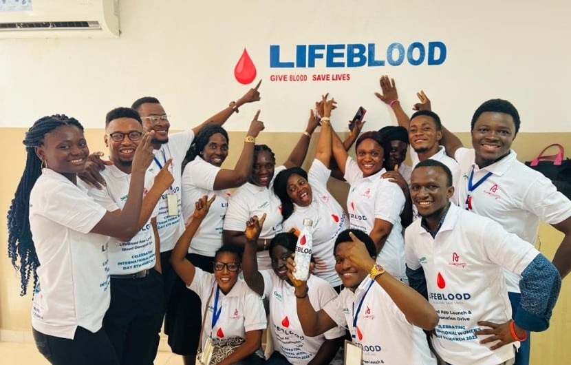 The team from LifeBlood at the National Transfusion Centre in Freetown, Sierra Leone. Photo: LifeBlood/Concern Worldwide