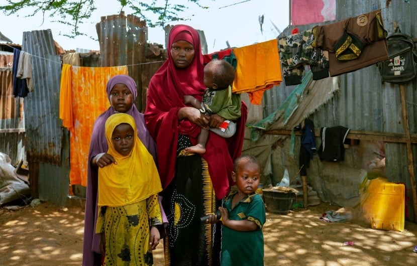Ayan* (26) is a mother of five children from the outskirts of Baidoa.  The continuing drought forced her to leave her farm and she is now living in a displacement camp in Daynile District, Mogadishu. The family have received cash assistance from the Somali Cash Consortium. 