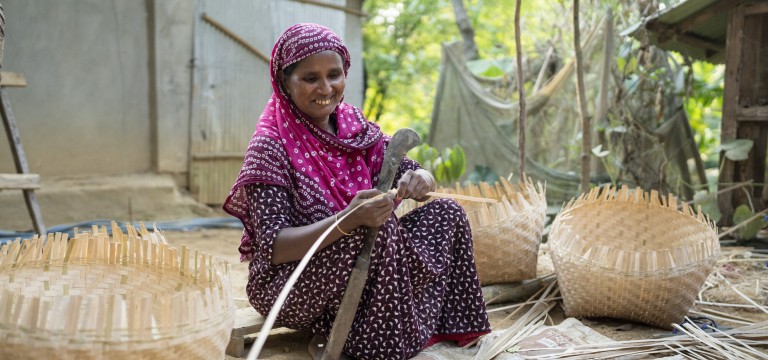 Shamsunnahar, a mother of three children