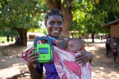 Gladys, 23, and her family can look forward to a brighter future in Malawi with their new solar light.