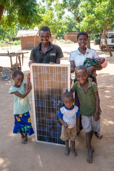The James family have no problem keeping the power on with this incredible gift, Malawi.