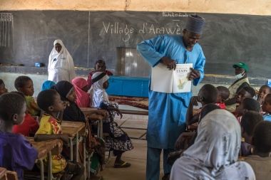 A classroom in Niger