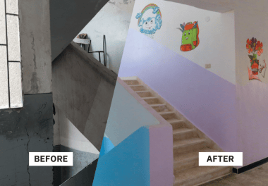 Rebuild a classroom before / after