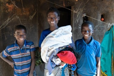 Gertrude Short (35) and her sons Chifuniro and Makisiwero