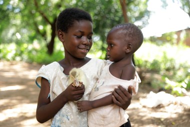 Omega (9) and her little sister Judith (3)