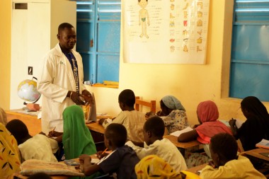 Sossal Mouna teaches at a primary school in Caro Village, Sila Province.