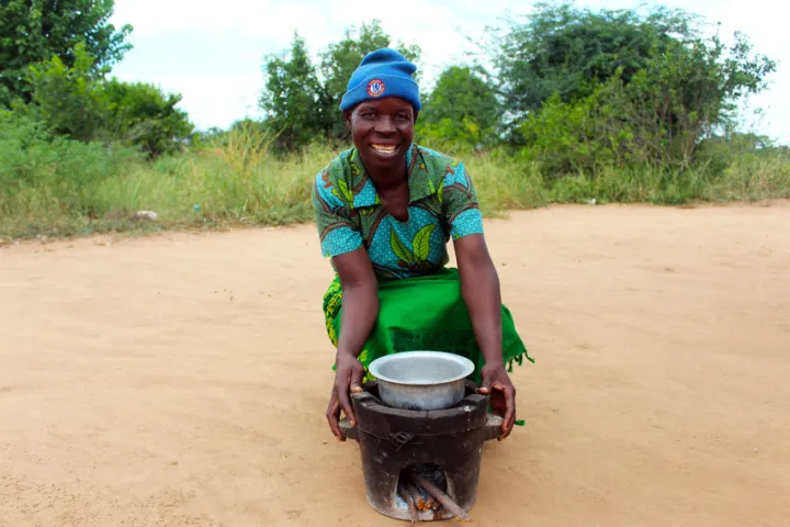 Jennifer, 48, has been able to cook more efficiently and hygienically for her five children in Malawi. Photo: Jason Kennedy / Concern Worldwide Jennifer, 48, has been able to cook more efficiently and hygienically for her five children in Malawi. Photo: Jason Kennedy / Concern Worldwide