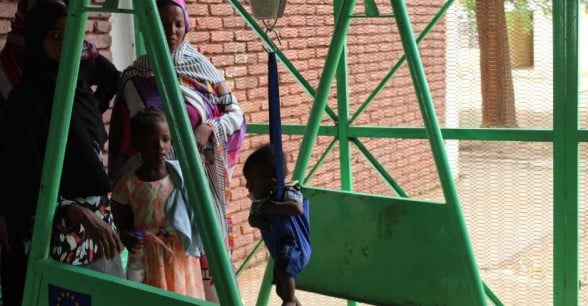 Our ECHO funded nutrition programme screens and treats malnutrition in children.