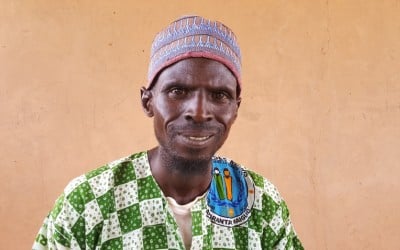 Ibrahim Abdou member of the Husbands School in Tahou, Niger. Photo: Ciara Hogan / Concern Worldwide.